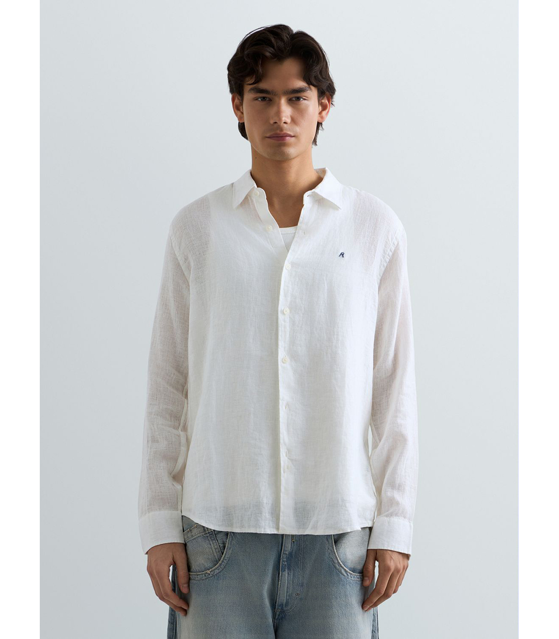 ガーメントダイリネンシャツ